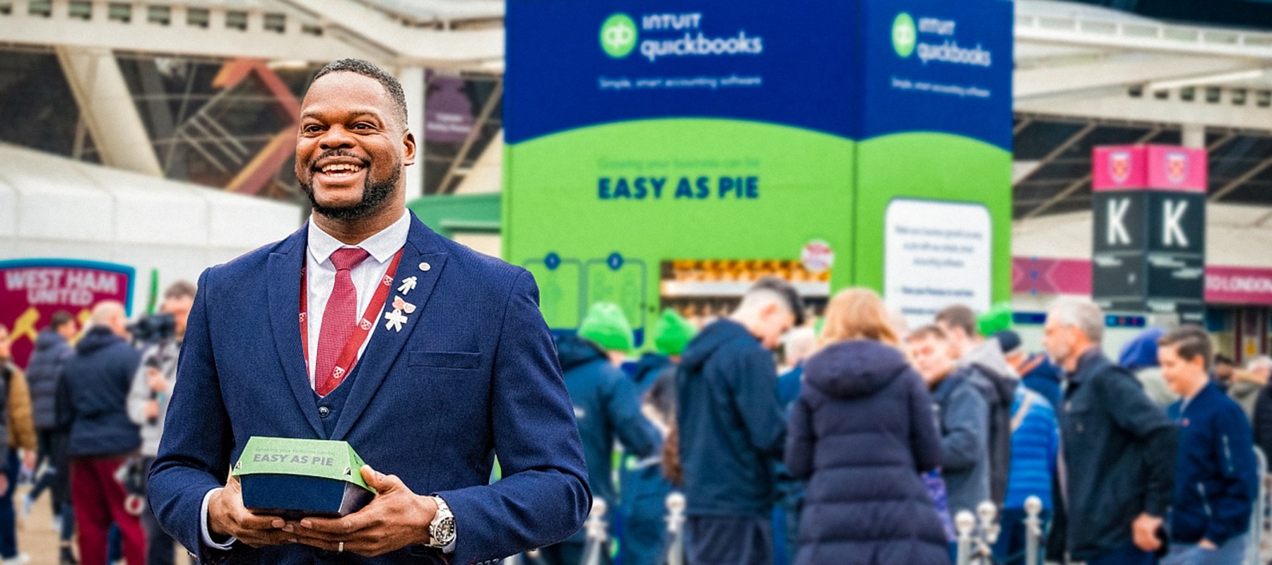 West Ham United Sponsor Intuit QuickBooks targets fans with pie & mash in an activation by FCB London
